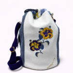 SECCHIELLO N.204 COLLEZIONE PEONIE Pezzo Unico-Borsa Artigianale di Lusso-Made in Italy