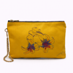 POCHETTE N.213 COLLEZIONE TIGER LILIES Pezzo Unico-Borsa Artigianale di Lusso-Made in Italy