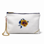 POCHETTE N.245 COLLEZIONE PEONIE Pezzo Unico-Borsa Artigianale di Lusso-Made in Italy