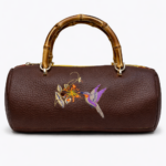 BAULETTO N.253 COLLEZIONE COLIBRI' Pezzo Unico-Borsa Artigianale di Lusso-Made in Italy