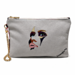 POCHETTE N.255 COLLEZIONE VISO MULTICOLOR Pezzo Unico-Borsa Artigianale di Lusso-Made in Italy