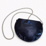 POCHETTE ROUND BLU N.281 Pezzo Unico-Borsa Artigianale di Lusso-Made in Italy