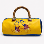 BAULETTO N.310 COLLEZIONE TIGER LILIES Pezzo Unico-Borsa Artigianale di Lusso-Made in Italy