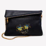 POCHETTE N.311 TIGER LILIES Pezzo Unico-Borsa Artigianale di Lusso-Made in Italy