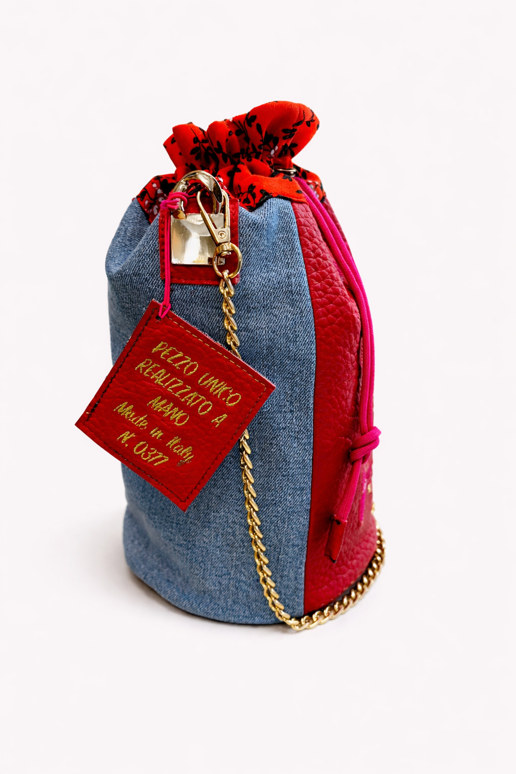 SECCHIELLO N.377 Collezione Trillium Pezzo Unico-Borsa Artigianale di Lusso-Made in Italy - immagine 3