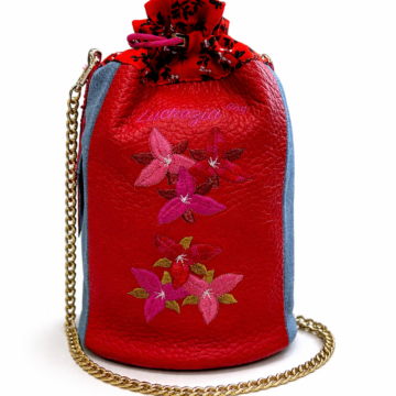 SECCHIELLO N.377 Collezione Trillium Pezzo Unico-Borsa Artigianale di Lusso-Made in Italy