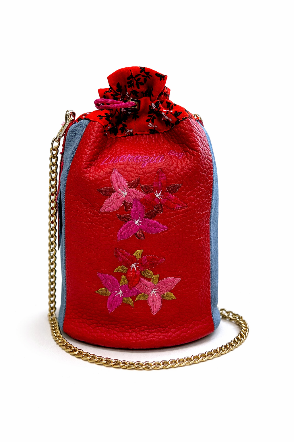 SECCHIELLO N.377 Collezione Trillium Pezzo Unico-Borsa Artigianale di Lusso-Made in Italy