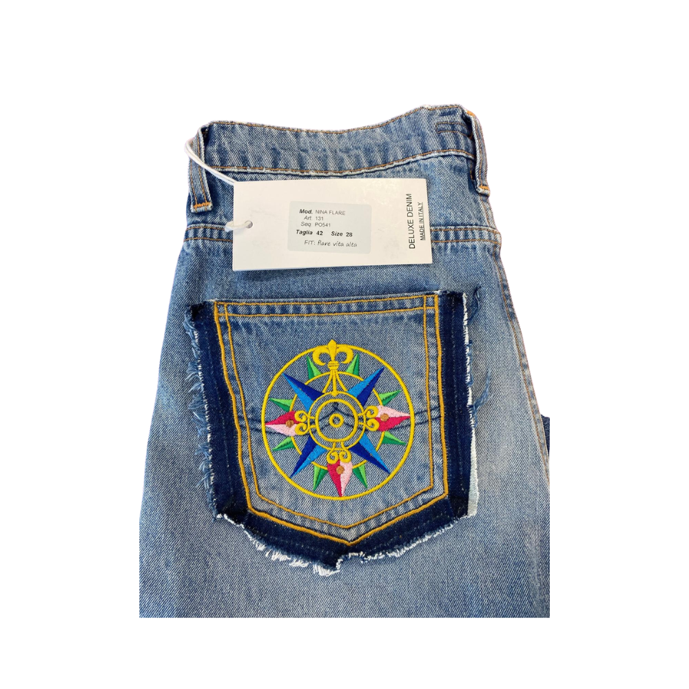 JEANS DONNA TG 42 MODELLO NINA FLARE - immagine 6