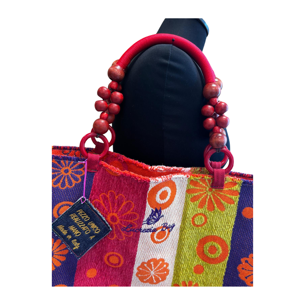 SHOPPER MARE N. 505 Pezzo Unico-Borsa Artigianale di Lusso-Made in Italy - immagine 2