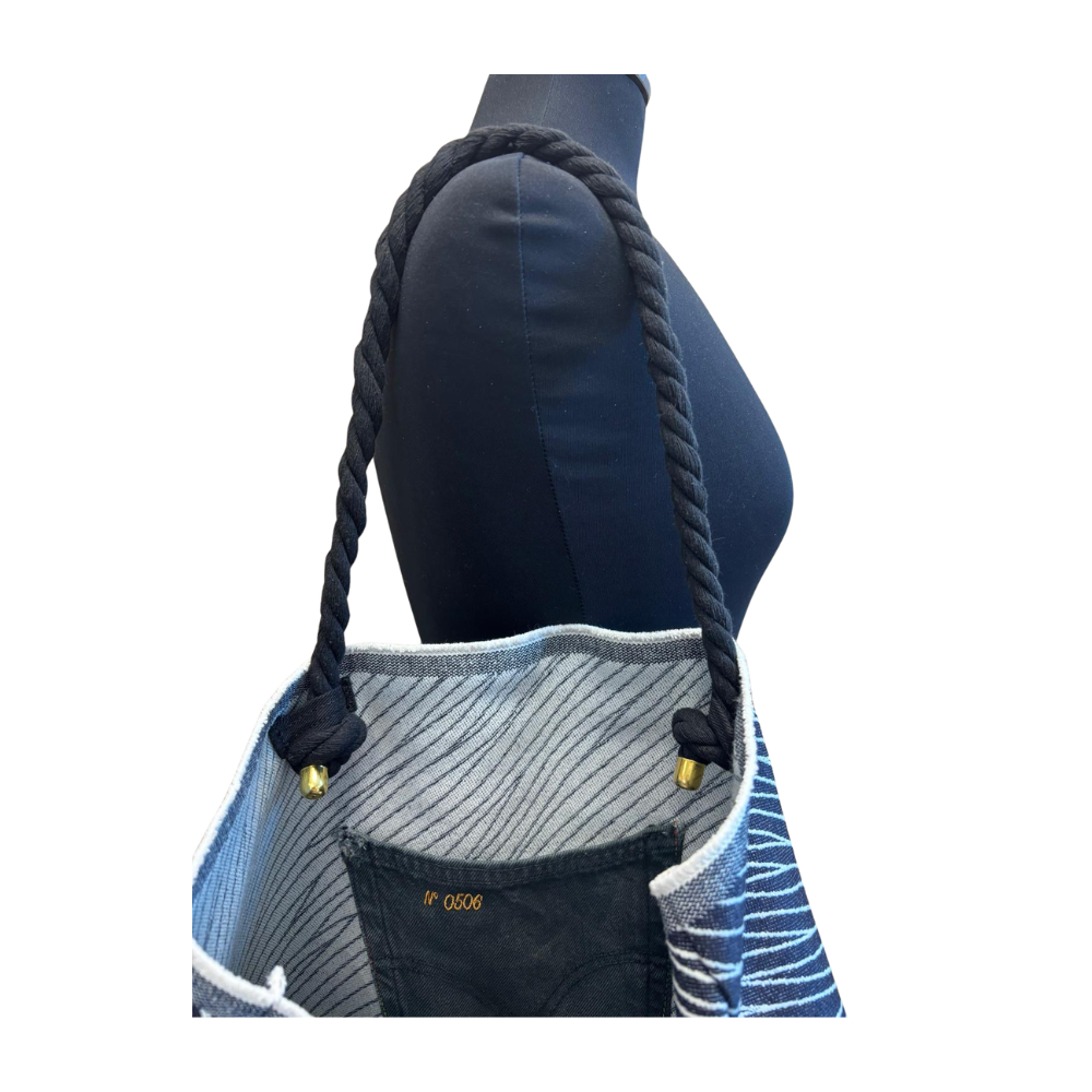 SHOPPER MARE N.506 Pezzo Unico-Borsa Artigianale di Lusso-Made in Italy - immagine 3