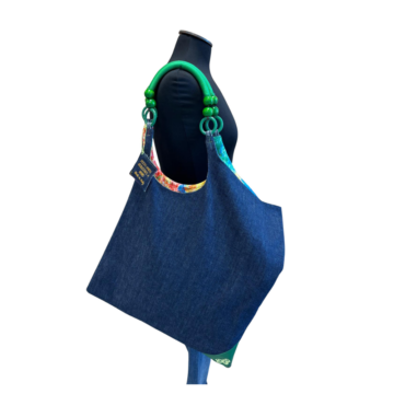 SHOPPER ASIMMETRICA N.518 Pezzo Unico-Borsa Artigianale di Lusso-Made in Italy