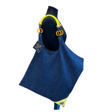 SHOPPER ASIMMETRICA N.519 Pezzo Unico-Borsa Artigianale di Lusso-Made in Italy