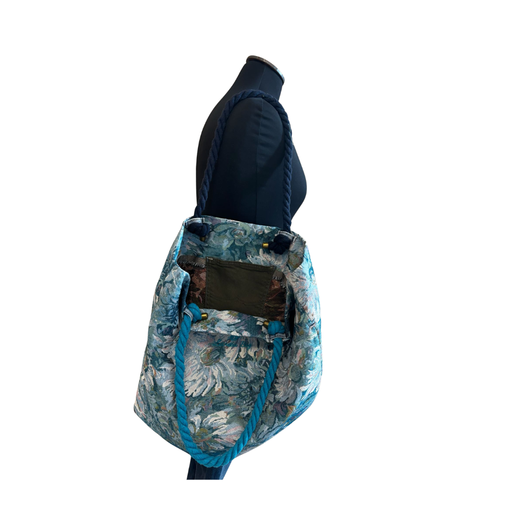 SHOPPER MARE N.521 Pezzo Unico-Borsa Artigianale di Lusso-Made in Italy - immagine 3