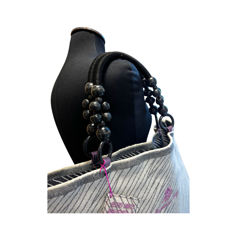 SHOPPER MARE N.411 Pezzo Unico-Borsa Artigianale di Lusso-Made in Italy - immagine 5
