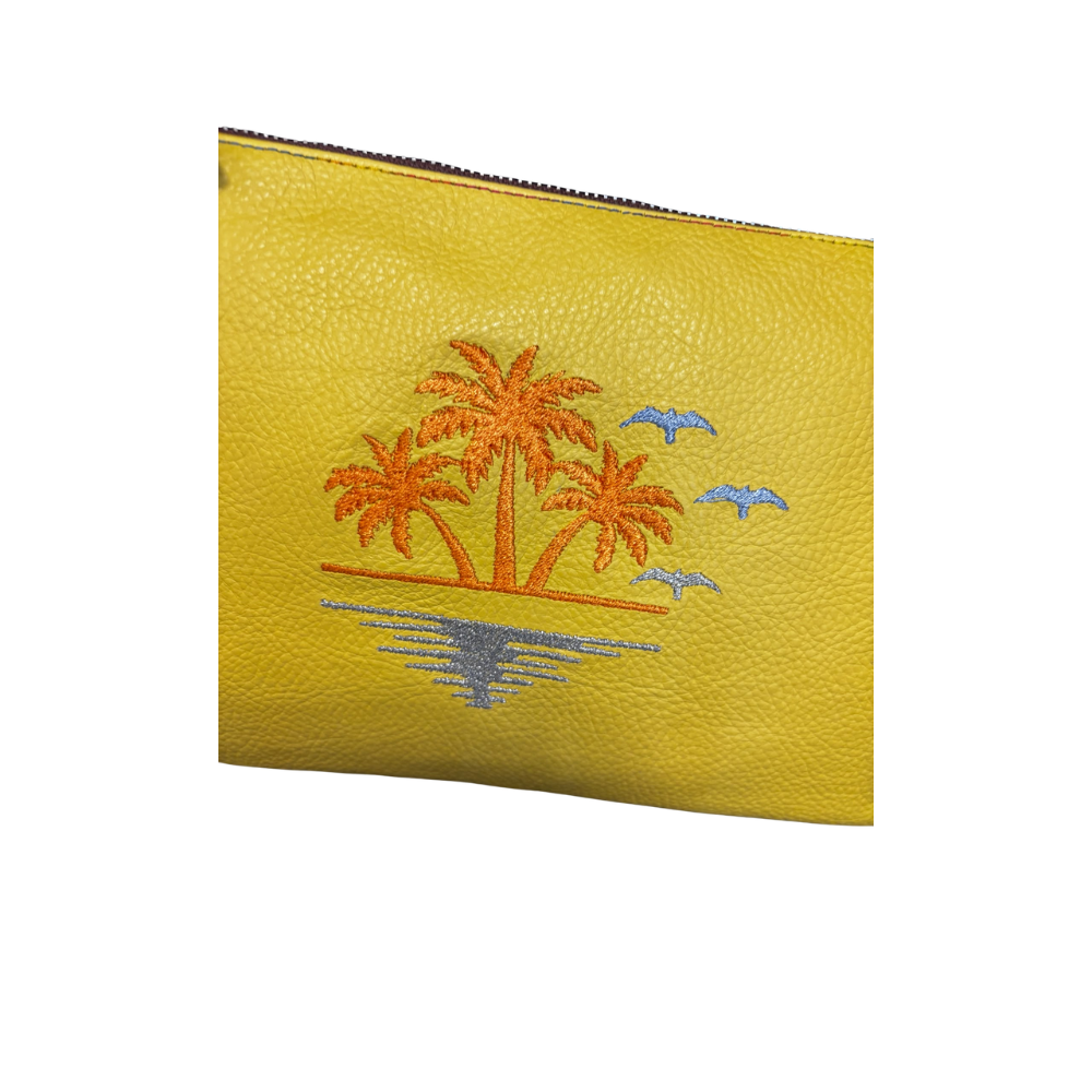 POCHETTE N. 417 – Collezione Palme | Pezzo Unico-Borsa Artigianale di Lusso-Made in Italy - immagine 3