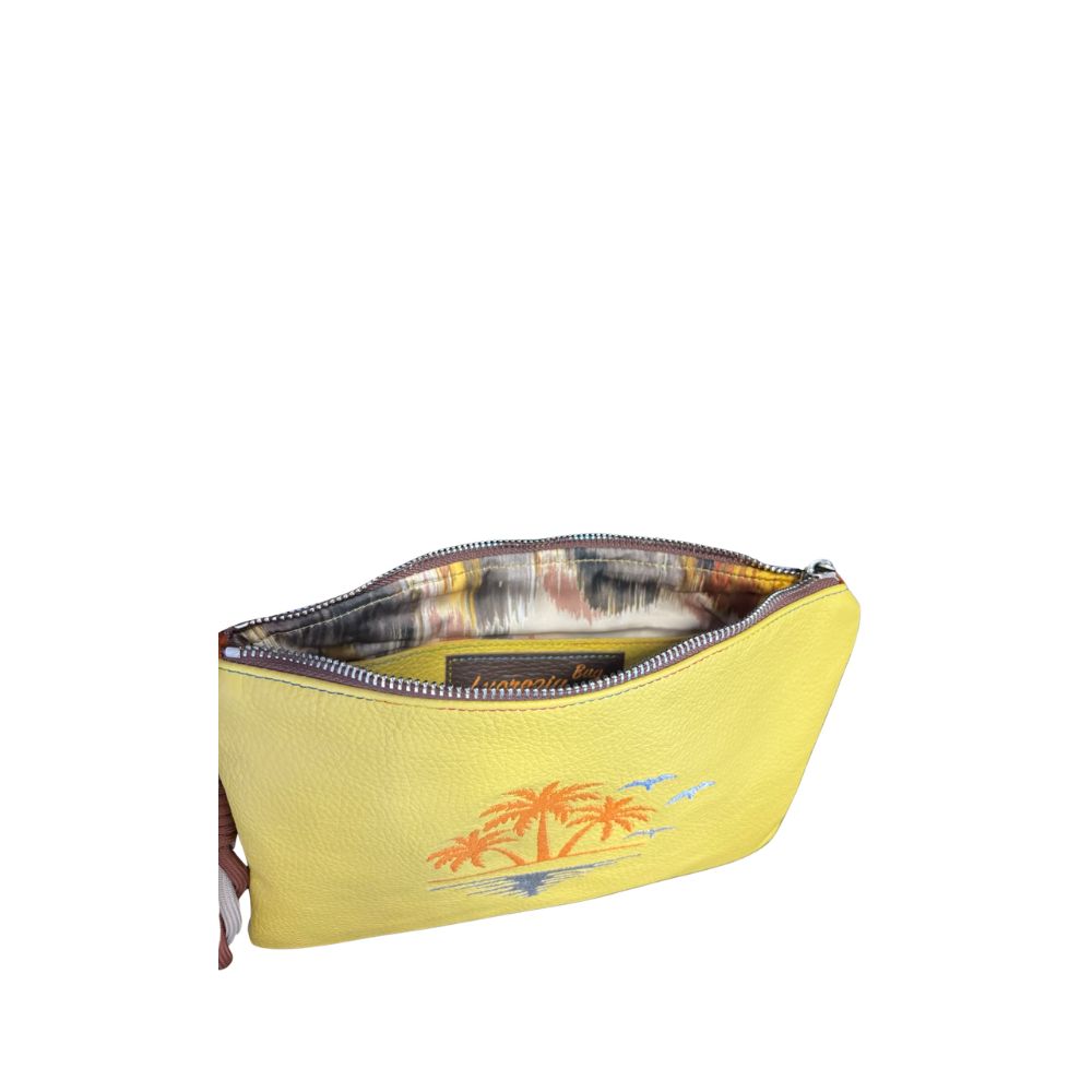POCHETTE N. 417 – Collezione Palme | Pezzo Unico-Borsa Artigianale di Lusso-Made in Italy - immagine 6