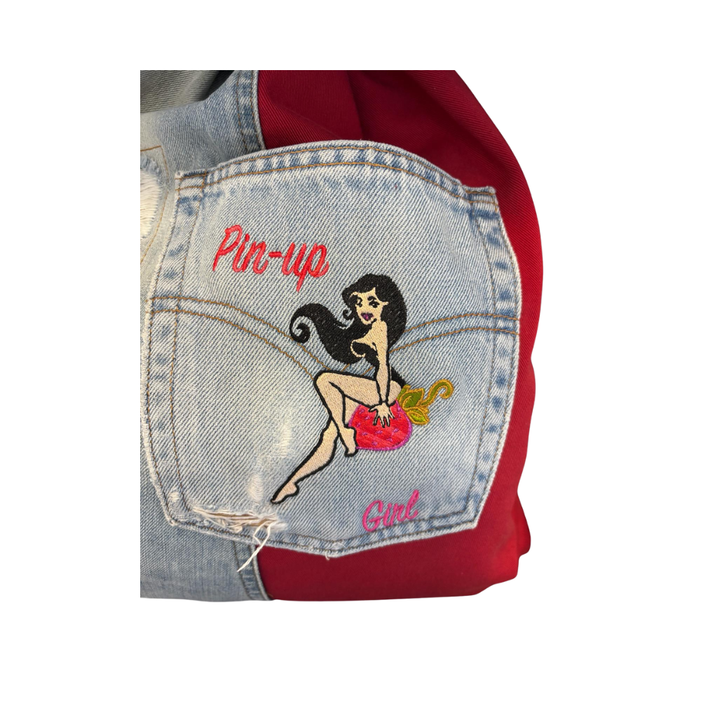 ZAINO N.515 COLLEZIONE PIN-UP Pezzo Unico-Borsa Artigianale di Lusso-Made in Italy - immagine 5