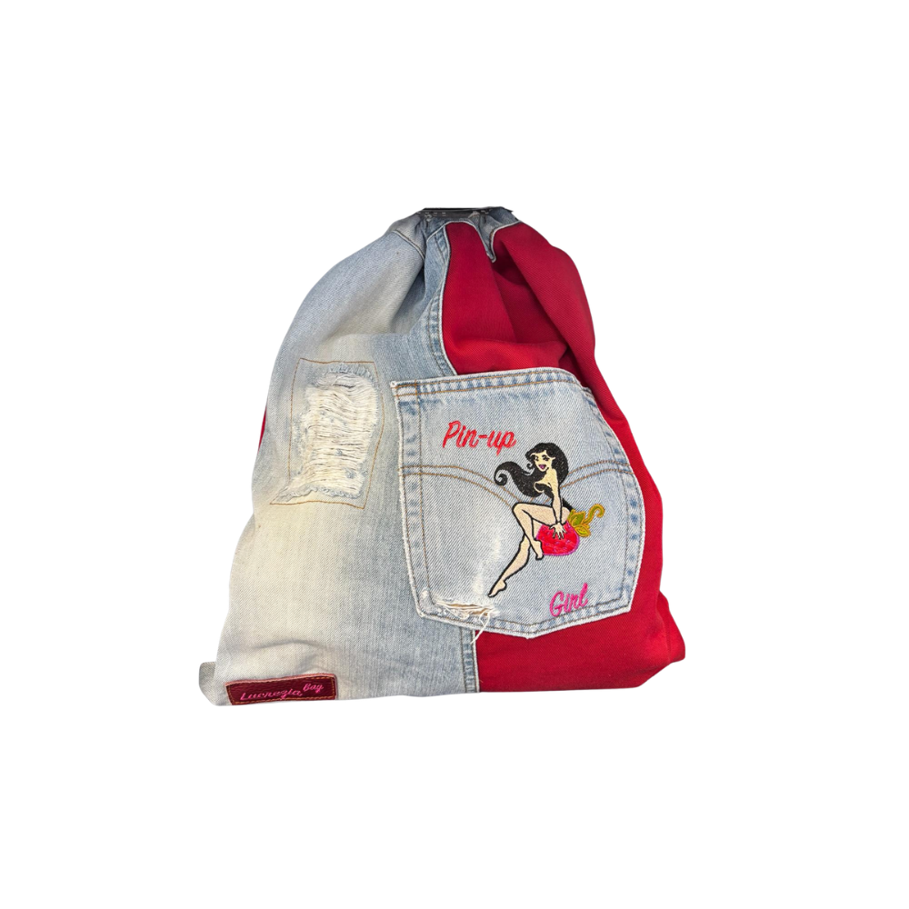 ZAINO N.515 COLLEZIONE PIN-UP Pezzo Unico-Borsa Artigianale di Lusso-Made in Italy - immagine 6