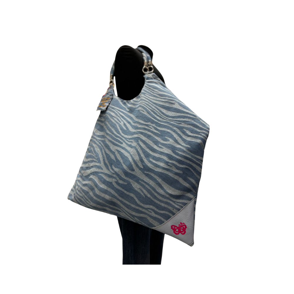 SHOPPER ASIMMETRICA N.529 Pezzo Unico-Borsa Artigianale di Lusso-Made in Italy - immagine 2