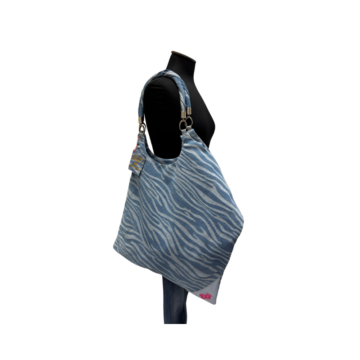 SHOPPER ASIMMETRICA N.529 Pezzo Unico-Borsa Artigianale di Lusso-Made in Italy