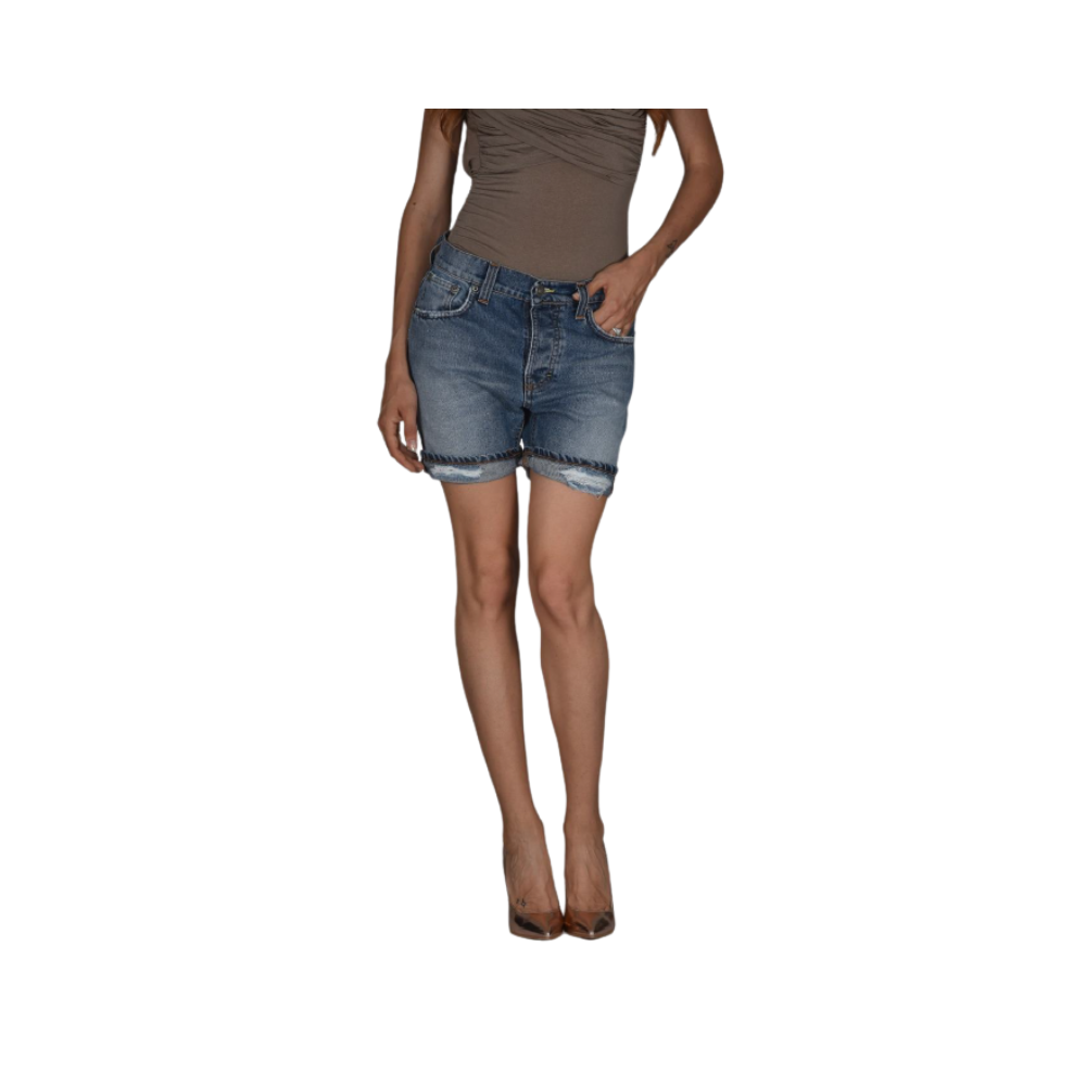 SHORT DONNA JEANS GAIA FRANGE ART. 019 – Made in Italy