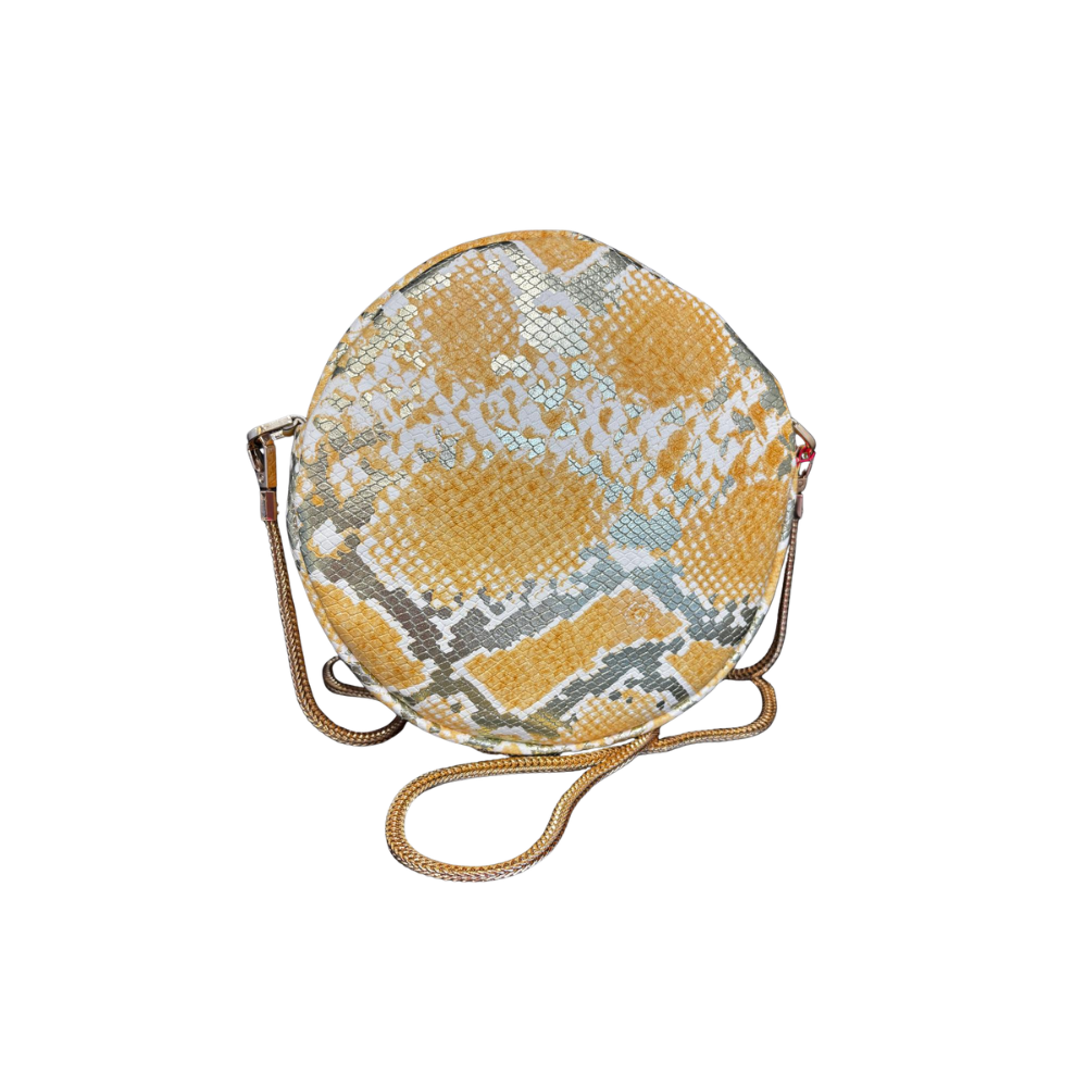 POCHETTE PASTICCINO N. 408 – Collezione Luxury Vegan | Effetto Rettile | Pezzo Unico-Borsa Artigianale di Lusso-Made in Italy - immagine 5