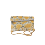 POCHETTE DOPPIA CHIUSURA N. 409 – Collezione Luxury Vegan | Effetto Rettile | Pezzo Unico-Borsa Artigianale di Lusso-Made in Italy