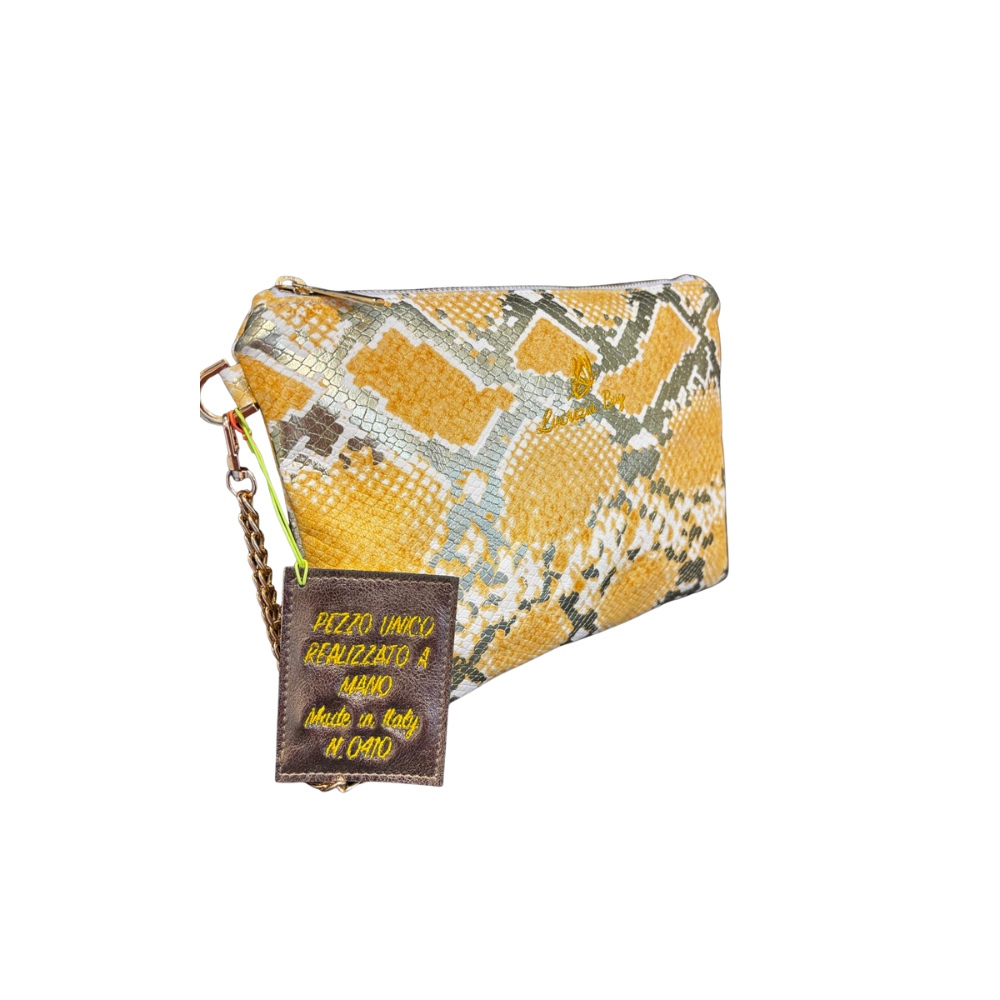 POCHETTE N. 410 | Collezione Luxury Vegan | Pezzo Unico – Borsa Artigianale di Lusso – Made in Italy - immagine 6