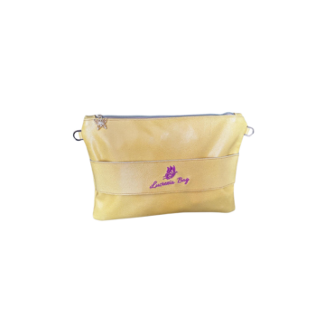 CLUTCH N. 425 – Collezione Estate 2026 | Pelle Giallo Pastello | Pezzo Unico-Borsa Artigianale di Lusso-Made in Italy