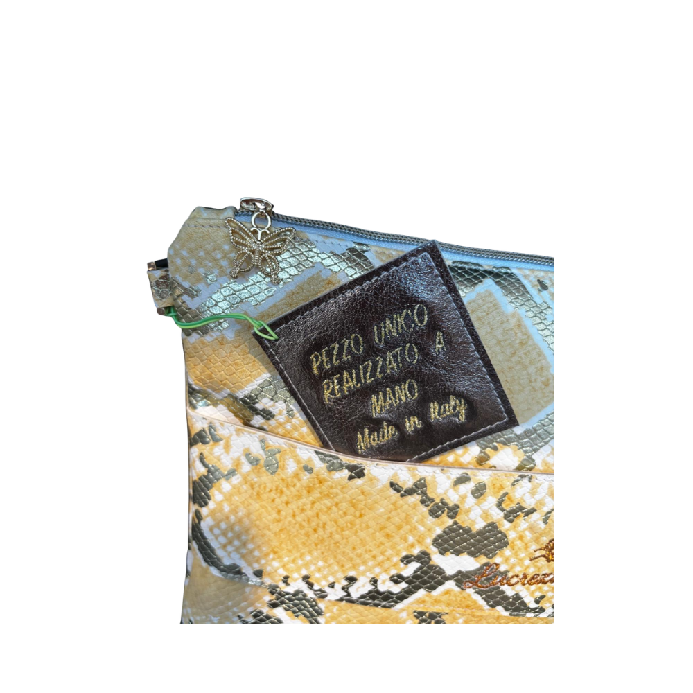 CLUTCH DONNA N. 426 – Collezione "Luxury Vegan" – Pezzo Unico – Borsa Artigianale di Lusso – Made in Italy - immagine 6