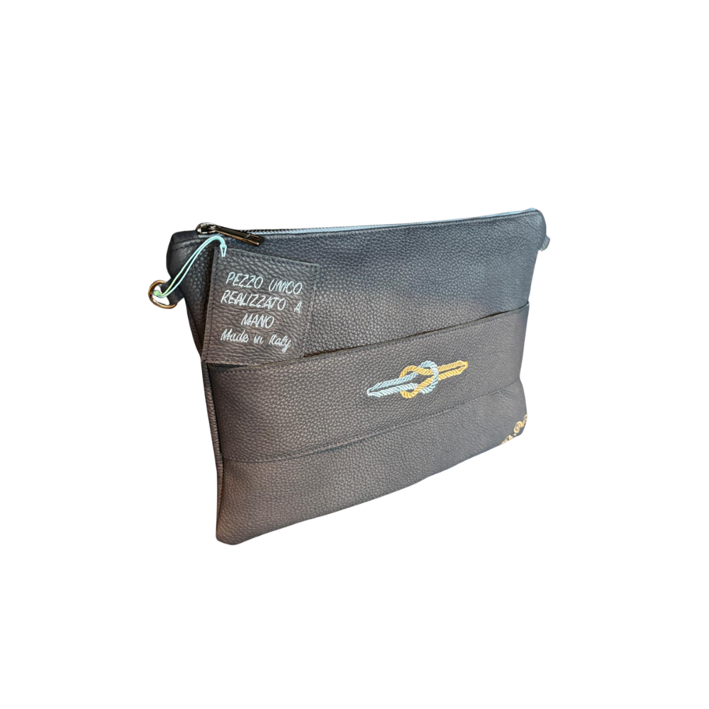 CLUTCH UOMO N. 553 – Collezione "By Zeronovanta" – Pezzo Unico – Borsa Artigianale di Lusso – Made in Italy